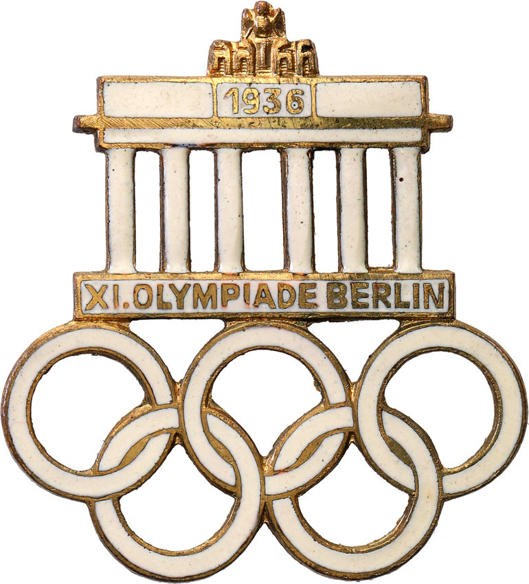 Niemcy, III Rzesza. Odznaka pamiątkowa - XI Igrzyska Olimpijskie, Berlin 1936